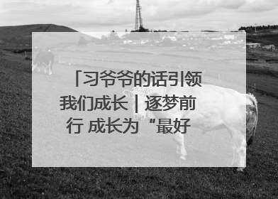 习爷爷的话引领我们成长｜逐梦前行 成长为“最好的自己”
